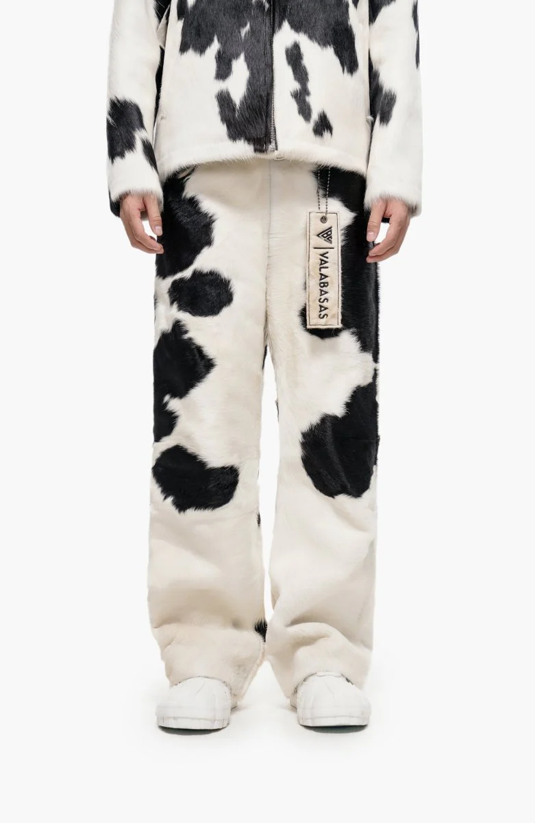 Trotto 100% Cowhide Pant – Black & White - Image 5