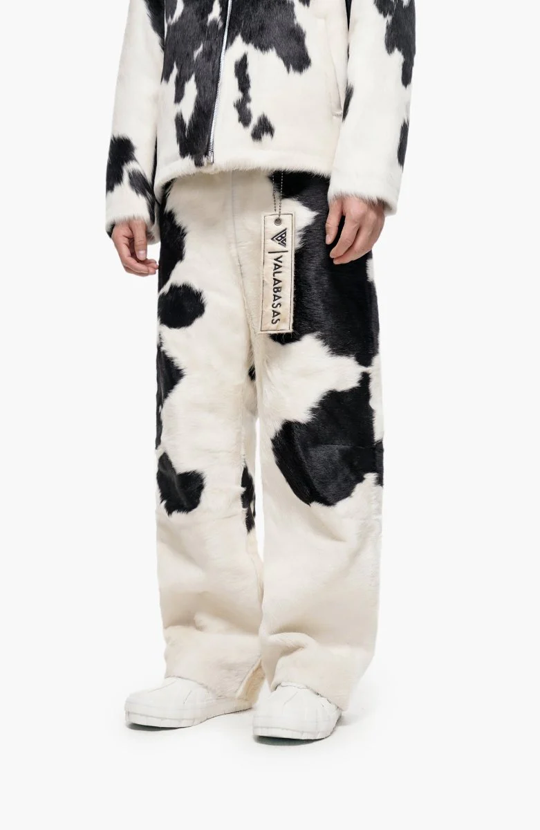 Trotto 100% Cowhide Pant – Black & White - Image 6