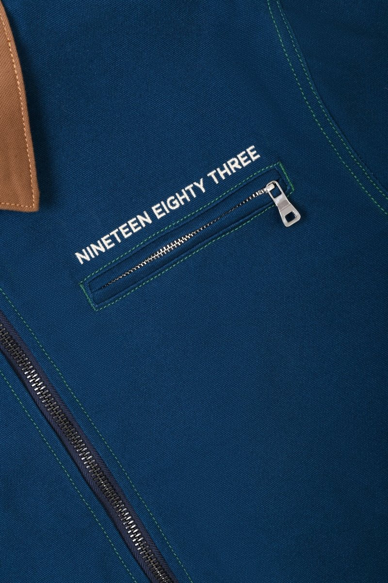 Elan Canvas Denim Jacket – Navy - Image 6