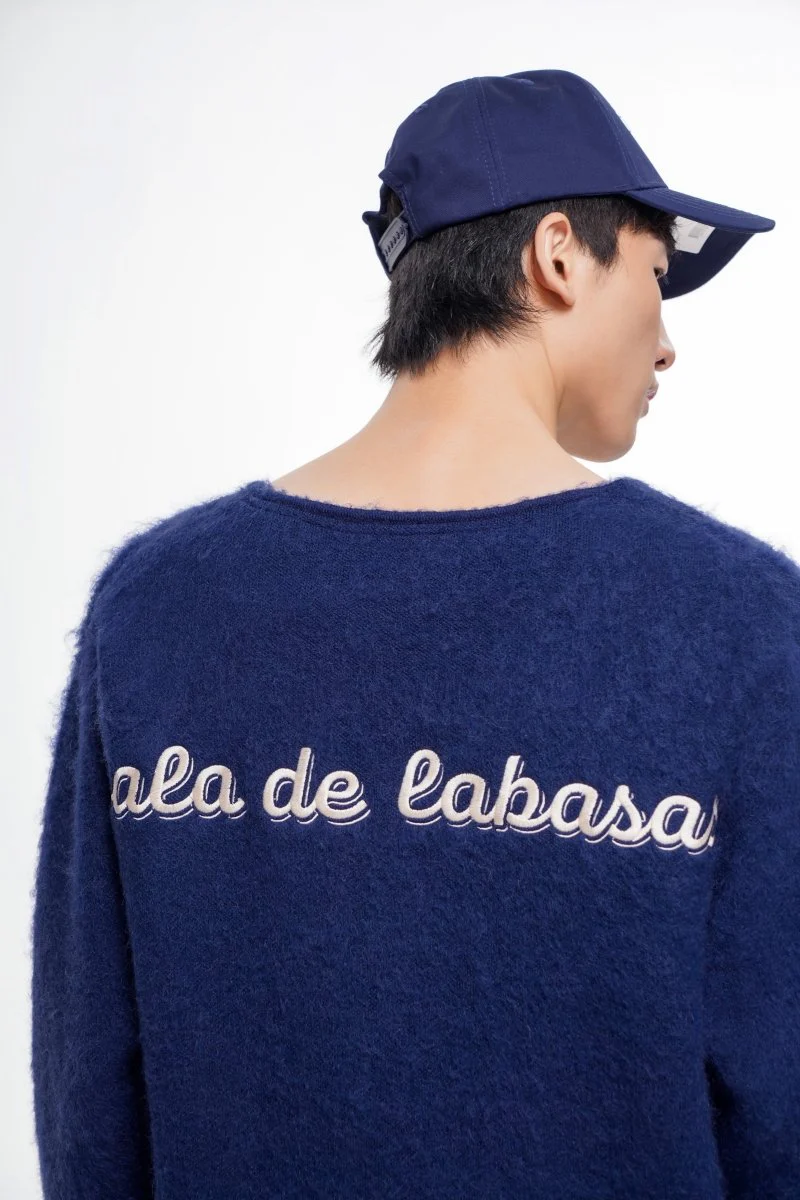 Frene Mohair Sweater – Blue (Mohair Wool Blend) - Image 12
