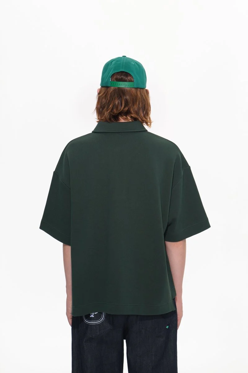 Valle Polo Shirt – Green (Cotton Blend) - Image 9