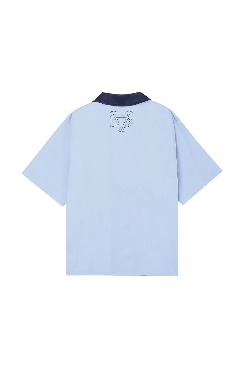 Vazio Button Down – Blue (Cotton Blend) - Image 3